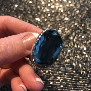 Ippolita Wonderland Oval Ring Sterling Silver Blue